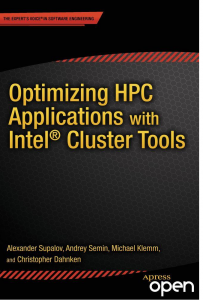 Optimizing HPC Applications With Intel Cluster Tools